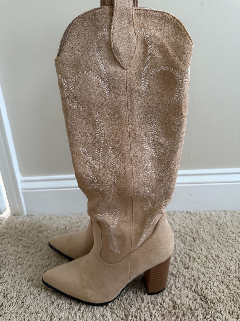Western boots beige size 37 US 6.5